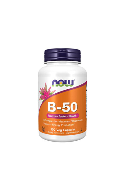 Now Vitamin B-50 - Complex de vitamine B, 100 capsule vegetale