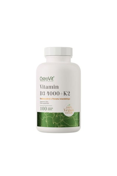OstroVit Pharma Vitamin D3 4000 + K2 100 mcg - Vitaminele D3 și K2, 100 tablete