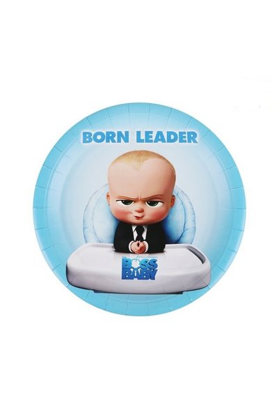 BALOANE PARTY Set de 10 farfurii BABY BOSS 18 cm