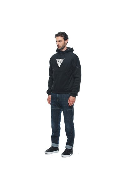 Dainese Hanorac Daemon-x de siguranță cu fermoar integral Culoare: Negru / negru / alb