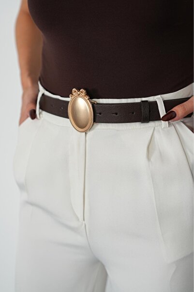 MODAM HİFA Bow Detailed Gold Women's Belt Trouser Belt Dress Belt Shirt Belt ...