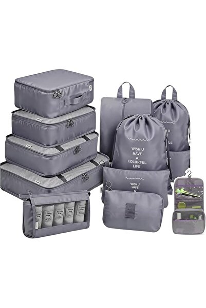 Arabest 11 PCS Travel Packing Cubes, Lightweight Luggage Organizer Set with L...