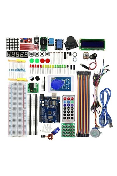 OEM Kit electronic complet compatibil cu Arduino UNO R3, kit de inițiere pent...