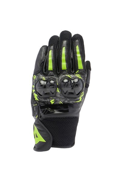 Dainese Manusi scurte piele Mig 3 Culoare: Black / anthracite / yellow-fluo