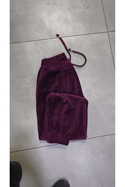 Velvet بيجامة سفلية واحدة بجيب مخملي ناعم