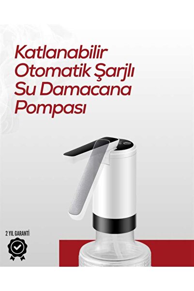 BİN1ÇEŞİT Akıllı Şarjlı Damacana Pompası Tek Tuşla Su Dolum