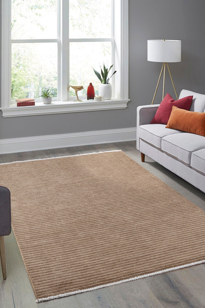 WOOF HOME Yıkanabilir Kaydırmaz, Pamuk Dokuma, Premium Kalite Salon&mutfak&yemek Odası Kilimi