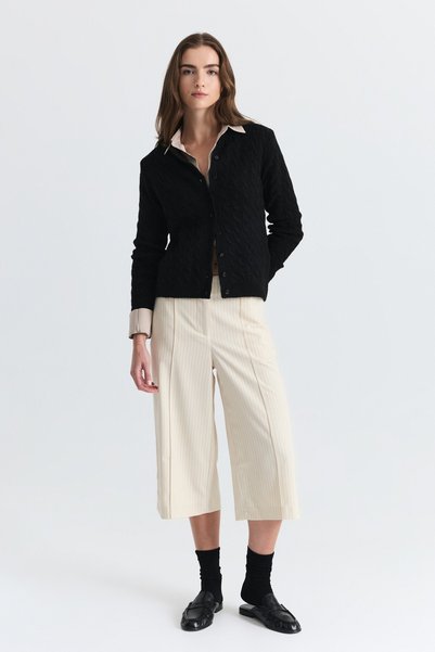 Antioch Hair Braid Detailed Knitwear Cardigan