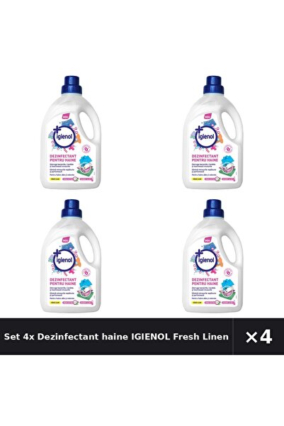 Igienol Set 4x Dezinfectant haine Fresh Linen, 1.5l