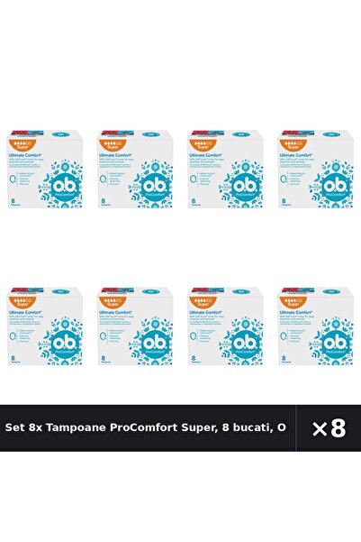 Obaee Set 8x Tampoane ProComfort Super, 8 bucati, OB