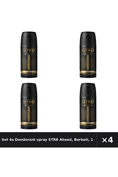 str8 Set 4x Deodorant spray Ahead, Barbati, 150 ml