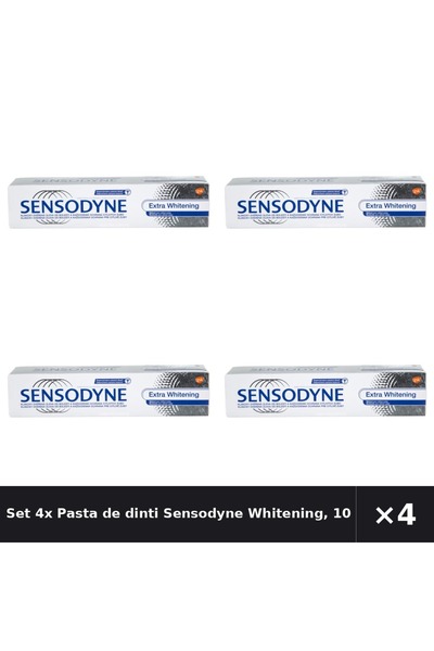 Sensodyne Set 4x Pastă de dinți pentru albire, 100 ml