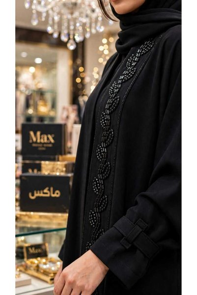 Maxx طقم عباية +طرحه قماش واقف