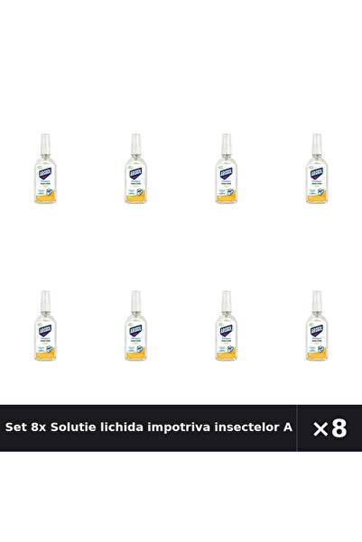Aroxol Set 8x Solutie lichida impotriva insectelor Protect, 85 ml