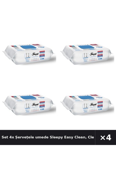 Sleepy Set 4x Șervețele umede Easy Clean, Clean Bleach Additive, multisuprafe...