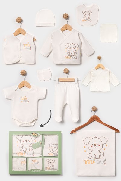 NEU KIDS 100% Cotton Koala 10-Piece Hospital Discharge Newborn Set