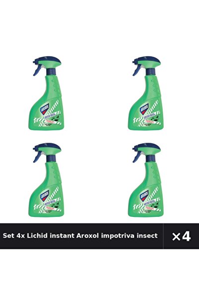 Aroxol Set 4x Lichid instant impotriva insectelor taratoare 400 ml