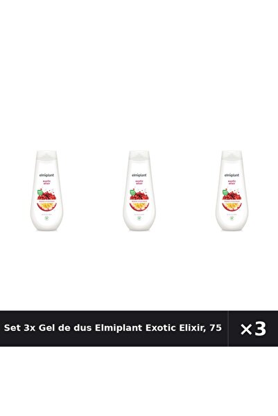 ELMIPLANT Set 3x Gel de dus Exotic Elixir, 750 ml