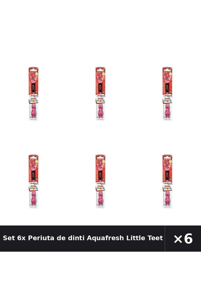 Aquafresh Set 6x Periuta de dinti Little Teeth Soft