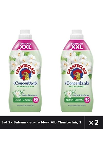 Chanteclair Set 2x Balsam de rufe Mosc Alb Chanteclair, 1800 ml, 90 spalari