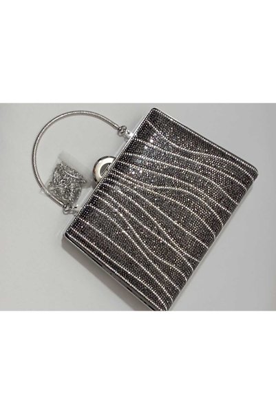 Şarra Gossi Waterway Platinum Bag Evening Bag Platinum Evening Dress