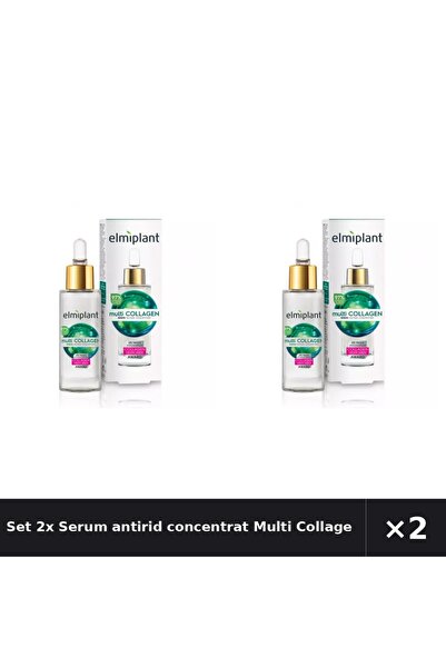 ELMIPLANT Set 2x Serum antirid concentrat Multi Collagen, 30 ml,