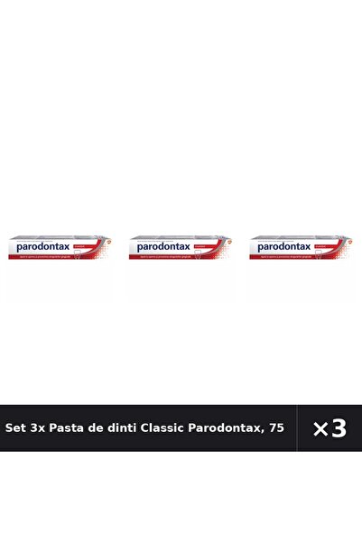 Parodontax Set 3x Pastă de dinți Classic Parodontax, 75 ml