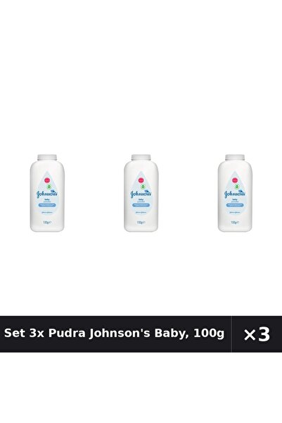Johnson's Baby Set 3x Pudră Johnson's Baby, 100g