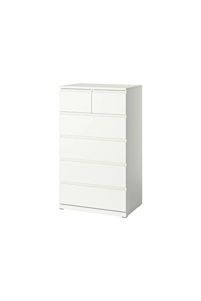 IKEA AKDENİZ STORKLINTA 6 çekmeceli şifonyer , beyaz, 70x50x120 cm