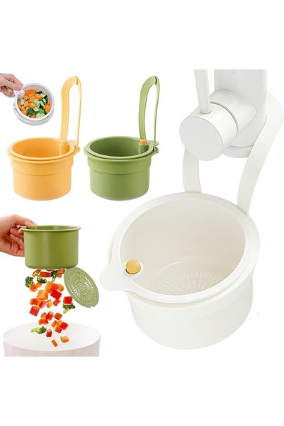 Generic Foldable Sink Strainer, Foldable Hanging Sink Drain Basket, Sink Fauc...