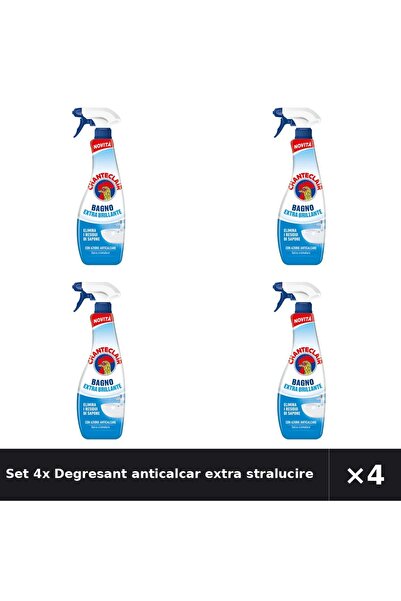 Chanteclair Set 4x Degresant anticalcar extra stralucire Chanteclair, pentru ...