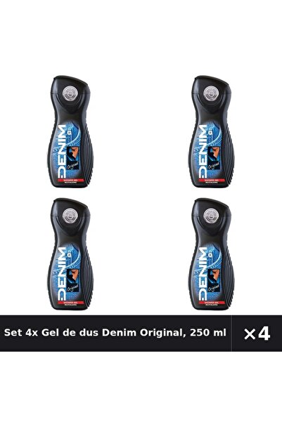Denim Set 4x Gel de dus Original, 250 ml