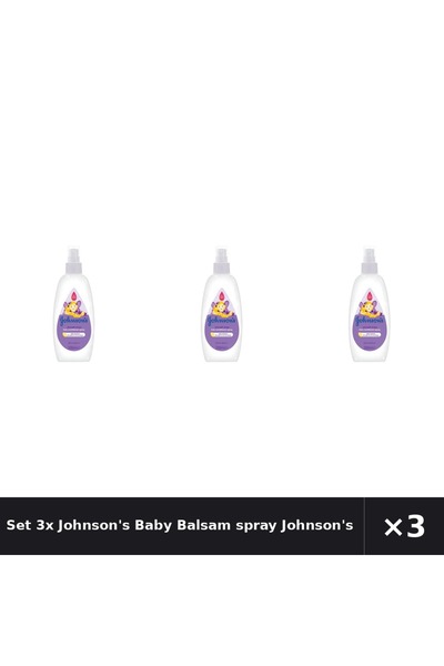 Johnson's Baby Set 3x Balsam spray Johnson's Strength Drops, 200ml
