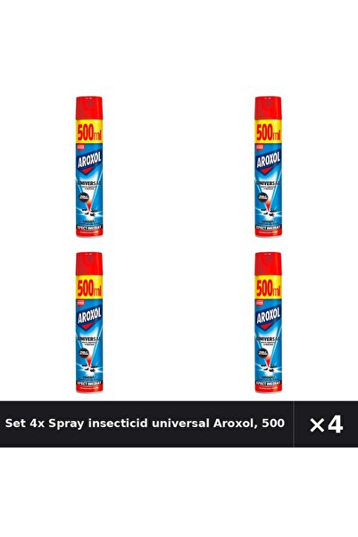Aroxol Set 4x Spray insecticid universal Aroxol, 500 ml