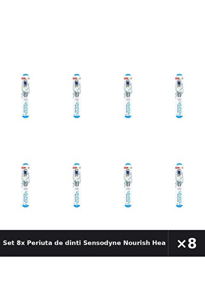 Sensodyne Set 8x Periuta de dinti Nourish Healthy White, Moale