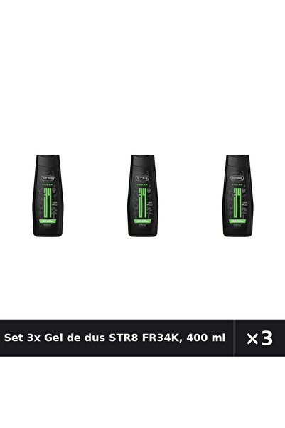 str8 Set 3x Gel de dus FR34K, 400 ml