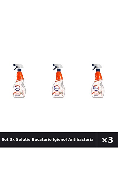 Igienol Set 3x Soluție de bucătărie, 750ml