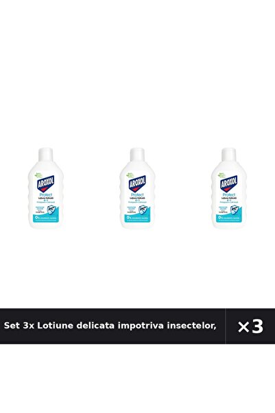 Aroxol Set 3x Lotiune delicata impotriva insectelor, Aroxol, 200 ML