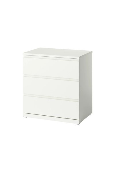 IKEA AKDENİZ STORKLINTA 3 çekmeceli şifonyer , beyaz, 70x50x75 cm