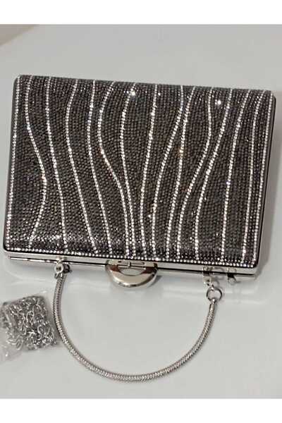 Şarra Gossi Waterway Platinum Bag Evening Bag Platinum Evening Dress