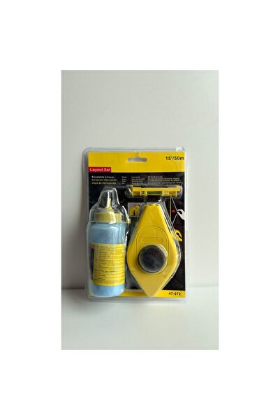 OEM Professional Marking Set, 15m Chalk Line, Bubble Level, Blue Chalk Bottle