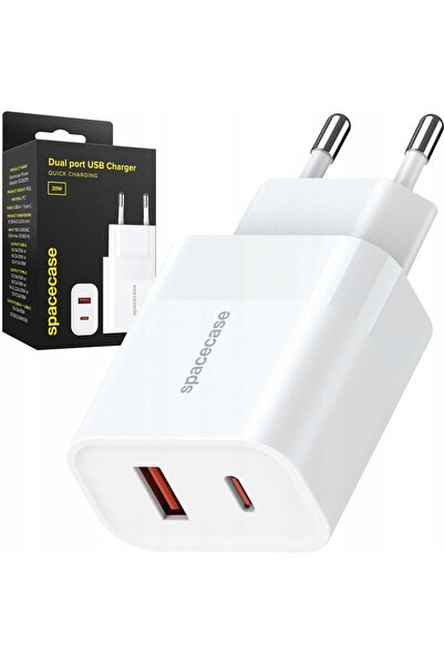 spacecase Încărcător USB 20W SC002W alb