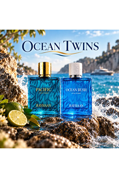 Rayhaan Gemene Oceanice. Set Pacific + Ocean Rush, 2 x 100 ml