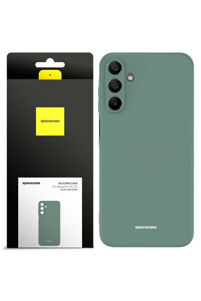 spacecase Husă de silicon Galaxy A15 4G / 5G verde închis