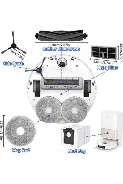 NO BRAND KIT DE ACCESORII PENTRU ROBOTUL DREAME L10S PRO ULTRA - SET COMPLET ...