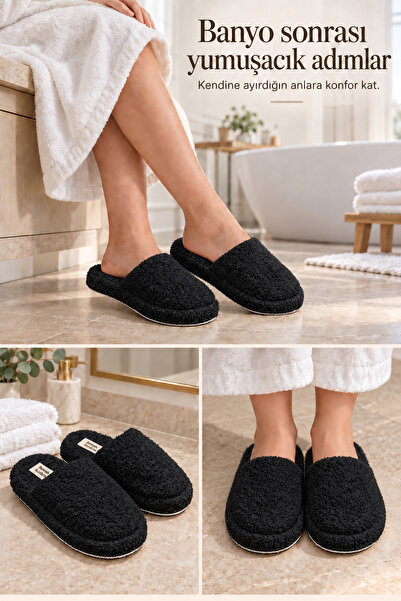 Behtah Kundura Women's After-Bath Home Slippers with Lamb Feather Texture, Li...