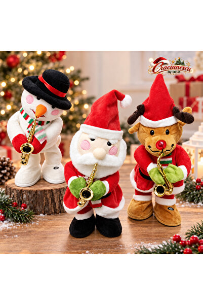 Craciunescu By DBR Christmas Figurine with USB, Record and Repeat, Musical De...