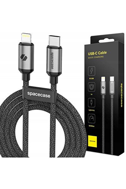 spacecase Cablu USB-C la Lightning 1M 20W CL05