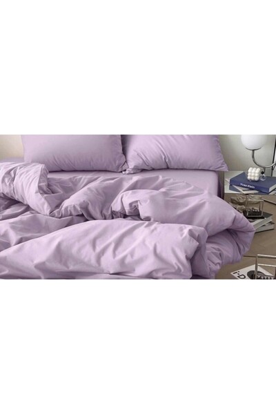 COM LIVING HOUSE Husă de pilotă din bumbac Ranforce 260 x 260 cm, lila