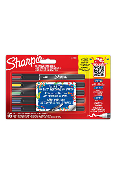 Sharpie SET DE 5 markere acrilice + 5 markere conice + GRATUIT